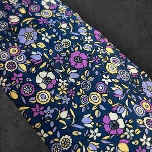 NWT Burma Bibas Men's Purple Floral 100% Italian Silk Professional Tie